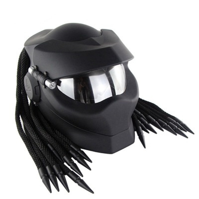 Vintage Iron Warrior Motorcycle Helmet with Visor