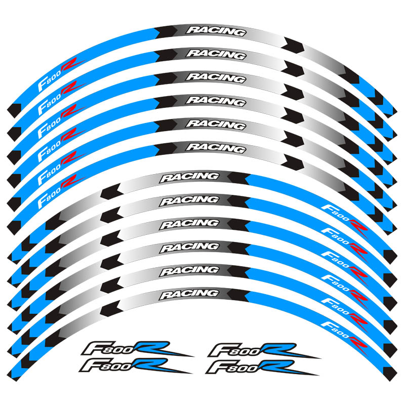 BMW F800R 3M Color Rim Stickers and Wheel Decor