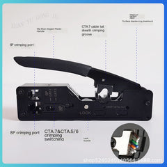 Multi-Function Network Crimping Tool for Various Cables