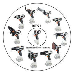 Versatile Woodworking Tool Set with 10 Functions