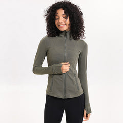 2020 Women's Yoga Jacket - Slim Fit Long Sleeve Zip