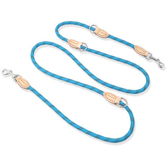 Multifunctional Hook and Chain Leather Dog Rope