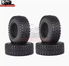 4PCS 1.55 Metal Beadlock Wheel Rim Tire Set for RC