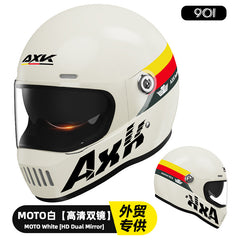 Men's Winter Electric Motorcycle Helmet - Retro Design